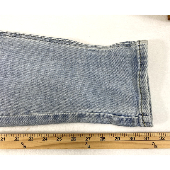 Judy Blue Jogger Jeans Womens Sz 30 Light Wash Denim Big Pockets Hi Rise Roll Up - Picture 13 of 15